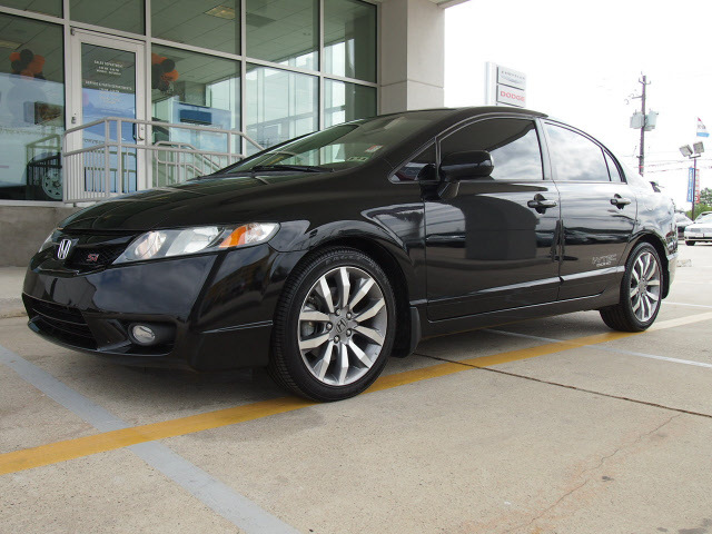 2009 Honda civic si black rims #2