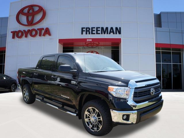 toyota tundra 2014 black sr5 gasoline 8 cylinders 2 wheel drive 6 speed